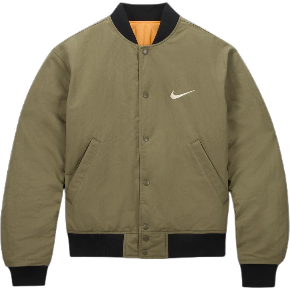 Nike x Stussy FW23 Reversible Logo Embroidered Loose Jacket Army Green Unisex FJ9153-222