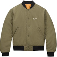 Nike x Stussy FW23 Reversible Logo Embroidered Loose Jacket Army Green Unisex FJ9153-222 Nike x Stussy FW23 Reversible Logo Embroidered Loose Jacket Army Green Unisex FJ9153-222