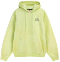 Nike x Stussy Logo Embroidered Green Hoodie Unisex Pullover Casual Style DM1022-702 Nike x Stussy Logo Embroidered Green Hoodie Unisex Pullover Casual Style DM1022-702