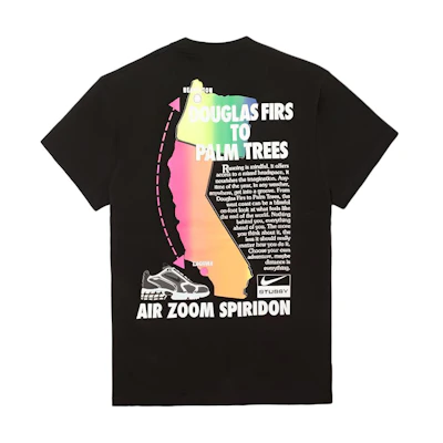 Nike Stussy Logo Graphic Vintage Black Unisex T-Shirt CU9256-010