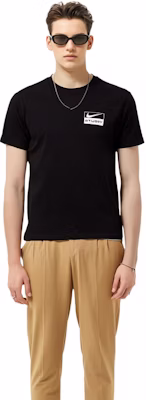 Nike x Stussy Logo Graphic Vintage Black Unisex T-Shirt CU9256-010 1