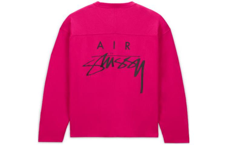 Order 耐克 x Stussy 粉色复古标志网眼圆领卫衣 男女款 亚洲限定版 FJ9165-615