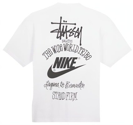 Nike x Stussy Logo Print Retro Crewneck T-Shirt White - Style. DV1774-100 Order Nike x Stussy Logo Print Retro Crewneck T-Shirt White - Style. DV1774-100