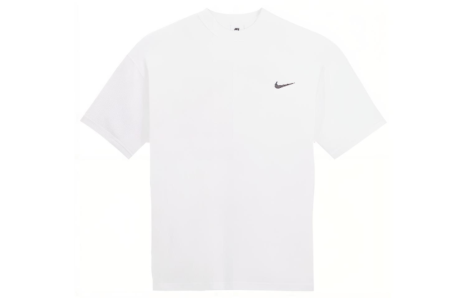 Lookbook Nike x Stussy Logo Print Retro Crewneck T-Shirt White -  Style. DV1774-100