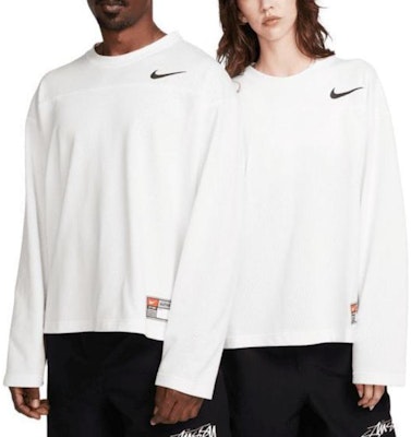 나이키 x 스투시 메쉬 로고 프린트 레트로 롱슬리브 크루넥 티 화이트 아시아 에디션 FJ9165-133 Shop 나이키 x 스투시 메쉬 로고 프린트 레트로 롱슬리브 크루넥 티 화이트 아시아 에디션 FJ9165-133