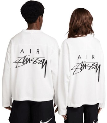 나이키 x 스투시 메쉬 로고 프린트 레트로 롱슬리브 크루넥 티 화이트 아시아 에디션 FJ9165-133 Purchase 나이키 x 스투시 메쉬 로고 프린트 레트로 롱슬리브 크루넥 티 화이트 아시아 에디션 FJ9165-133