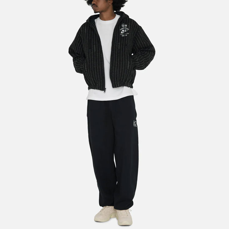 Shop Nike x Stussy SS23 Joggers Fleece Negros Edición Asia Unisex DO5297-010