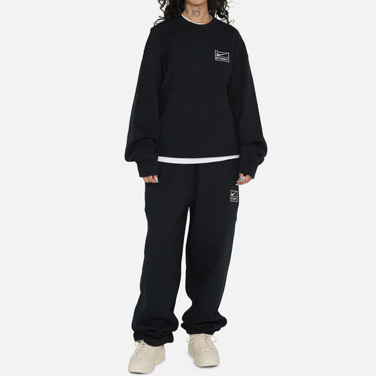 Details for Nike x Stussy SS23 Joggers Fleece Negros Edición Asia Unisex DO5297-010