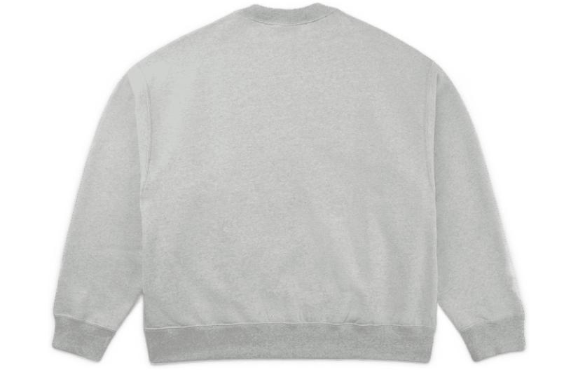 Lookbook Nike x Stussy SS23 灰色復古徽標中性圓領運動衫. DO9337-063