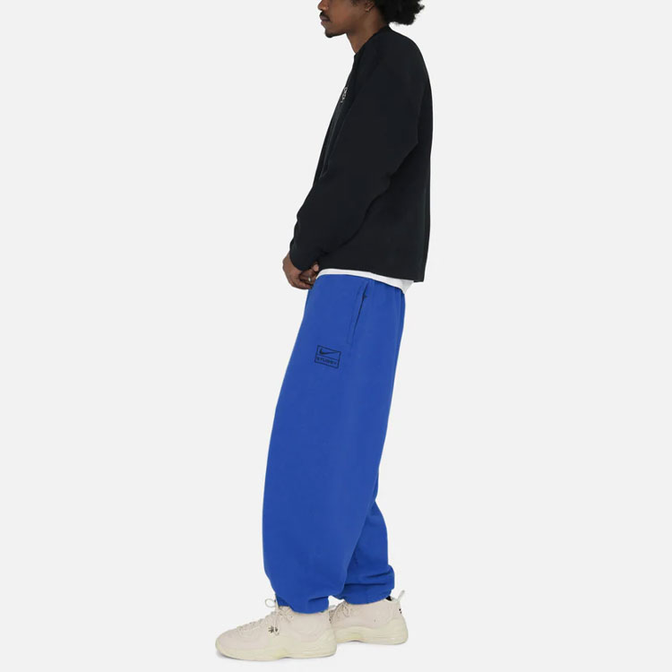 Purchase Nike x Stussy SS23 Fleece Jogger Sweatpants Unisex Blue Minimalist Design. DR4427-480