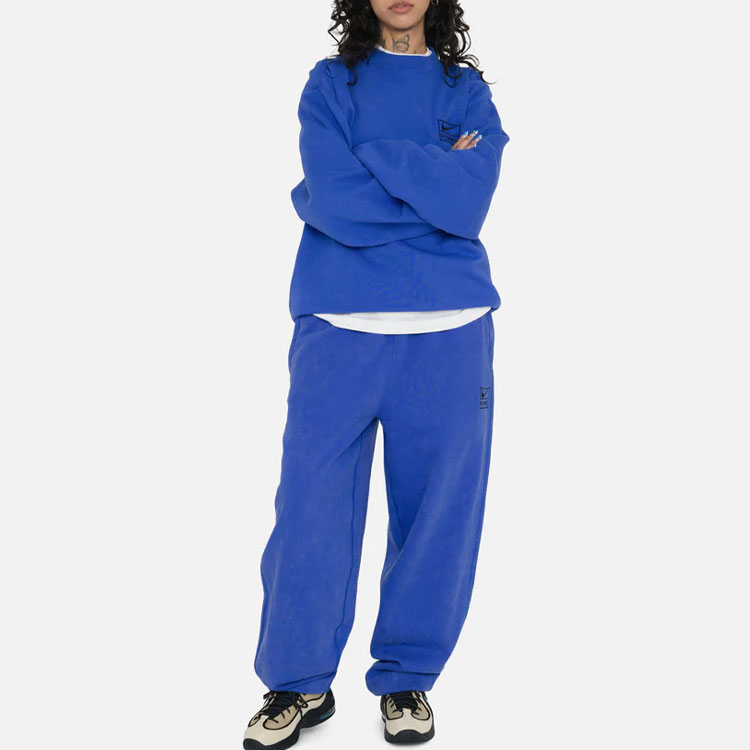 Sizing Nike x Stussy SS23 Fleece Jogger Sweatpants Unisex Blue Minimalist Design. DR4427-480