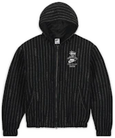 Nike x Stussy SS23 Logo Striped Hoodie Jacket Black Unisex US Edition DR4023-010 Nike x Stussy SS23 Logo Striped Hoodie Jacket Black Unisex US Edition DR4023-010