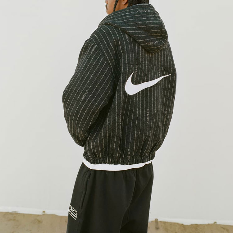 Details for Nike x Stussy SS23 黑色條紋連帽外套 男女款 美國限定版 DR4023-010