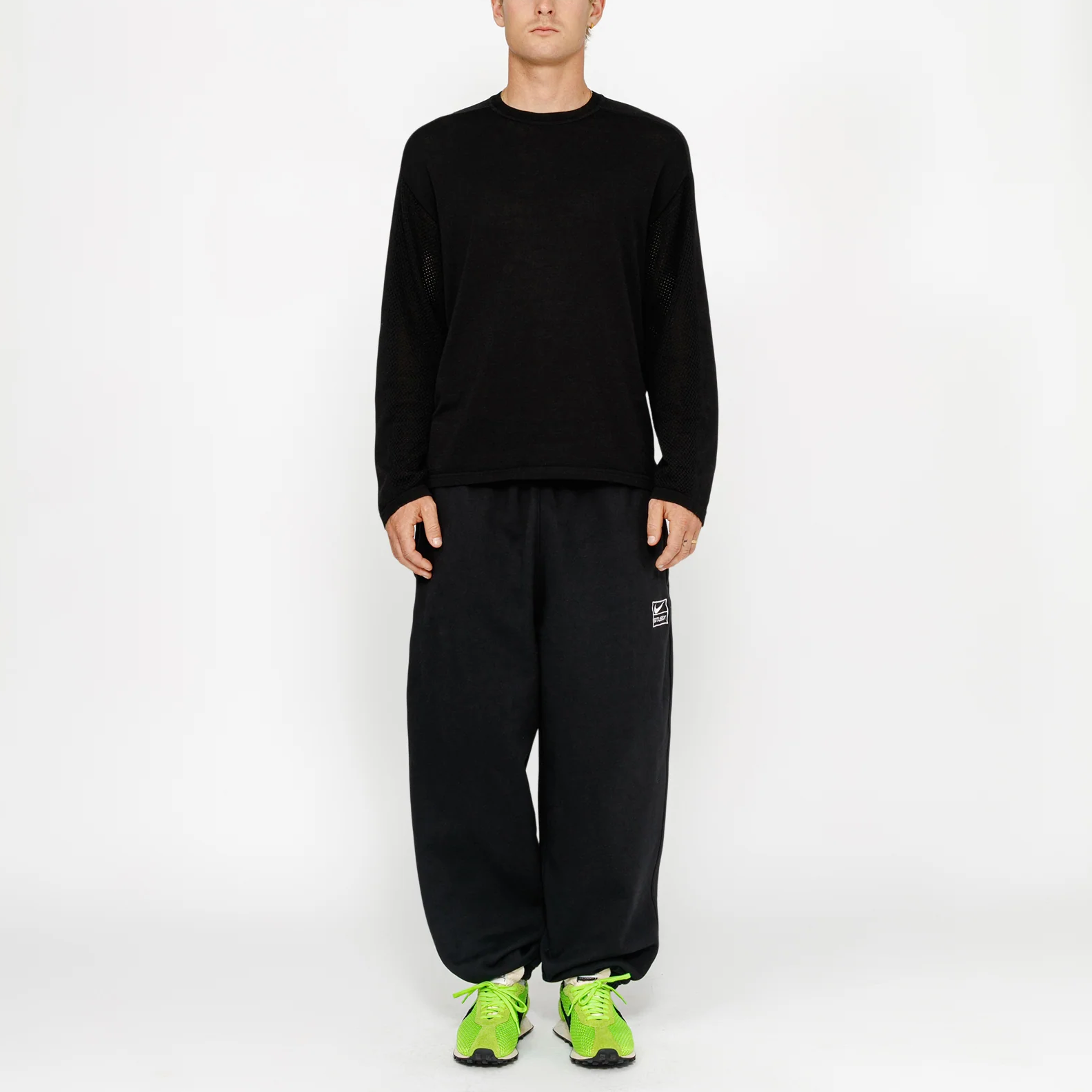 Purchase Nike x Stussy SS24 黑色長袖T恤 男女皆宜 舒適時尚 HF3898-010