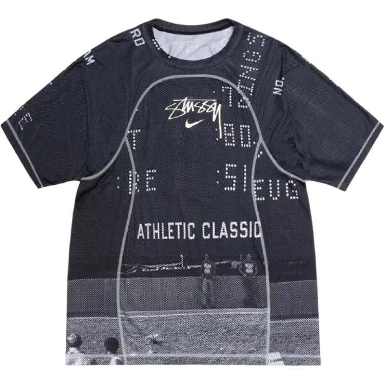 Order Camiseta Negra Unisex Nike x Stussy UV Loose Fit con Estampado de Letras. FZ5759-010