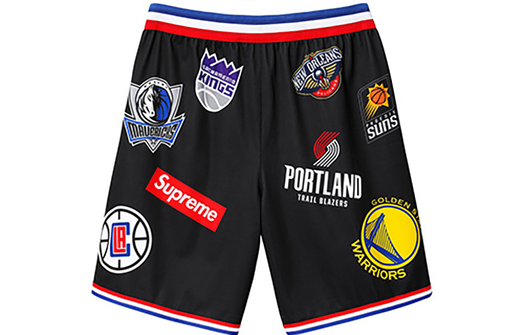 Lookbook Nike x Supreme SS18 Teams Authentic Black Basketball Shorts Unisex AQ4230-010