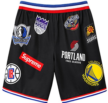 Nike x Supreme SS18 Teams Authentic Black Basketball Shorts Unisex AQ4230-010 Lookbook Nike x Supreme SS18 Teams Authentic Black Basketball Shorts Unisex AQ4230-010