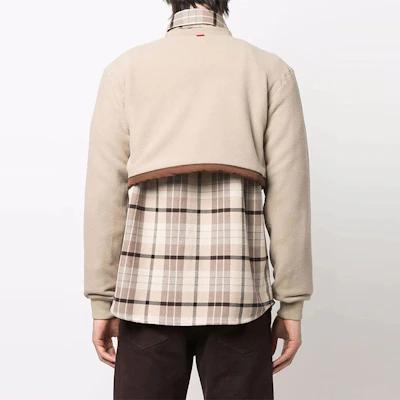 耐克 x 特拉维斯·斯科特 棕色拼色刺绣针织半拉链夹克 春季款 DM1287-247 Purchase 耐克 x 特拉维斯·斯科特 棕色拼色刺绣针织半拉链夹克 春季款 DM1287-247