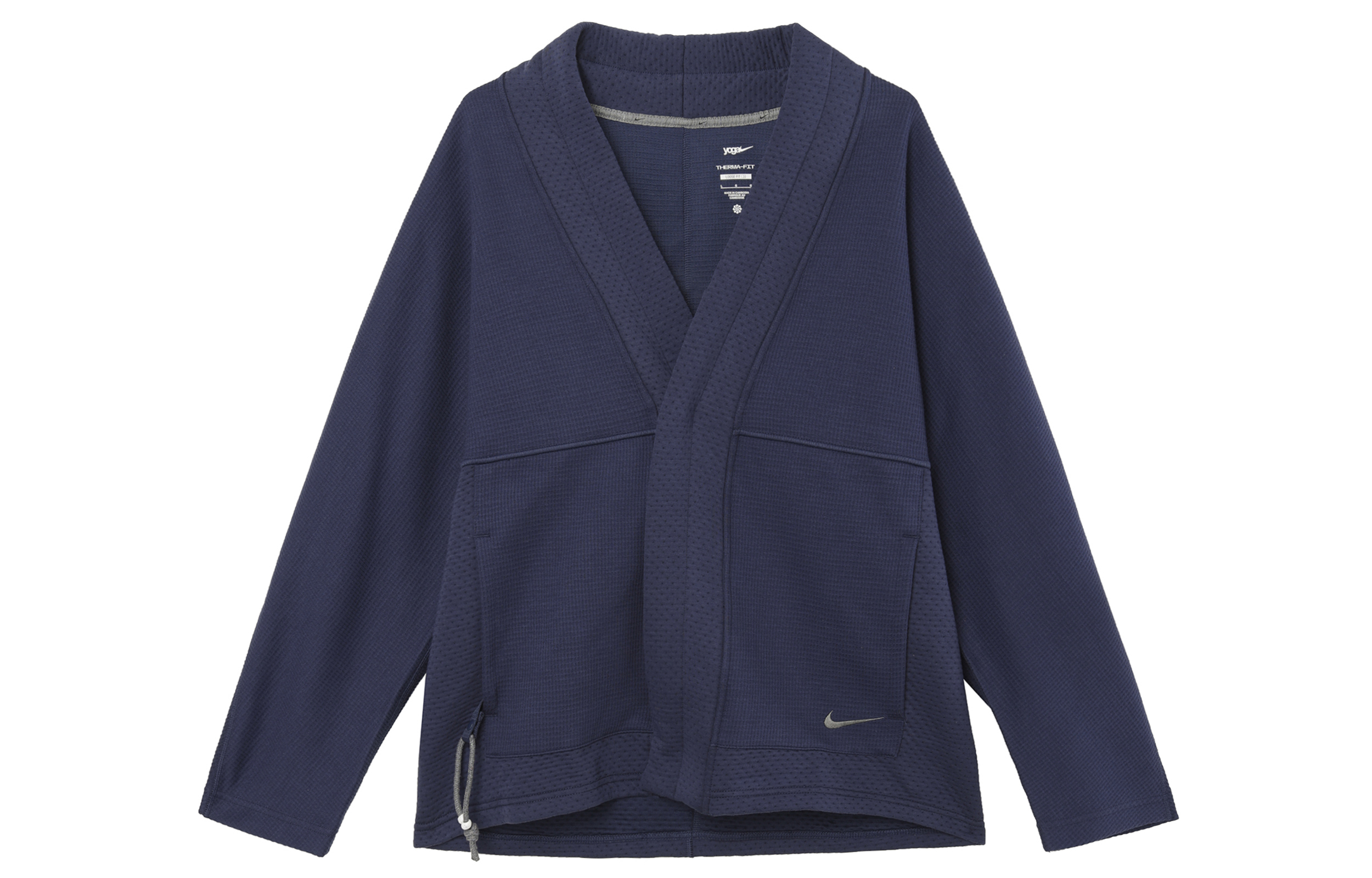 Nike Yoga Loose Fit Snap-Button Jacket Deep Navy/Iron Grey DQ6694-410