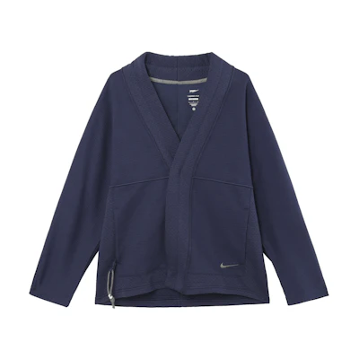 Nike Yoga Loose Fit Snap-Button Jacket Deep Navy/Iron Grey DQ6694-410