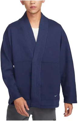 나이키 요가 루즈 핏 스냅 버튼 자켓 딥 네이비/아이언 그레이 DQ6694-410 Order 나이키 요가 루즈 핏 스냅 버튼 자켓 딥 네이비/아이언 그레이 DQ6694-410