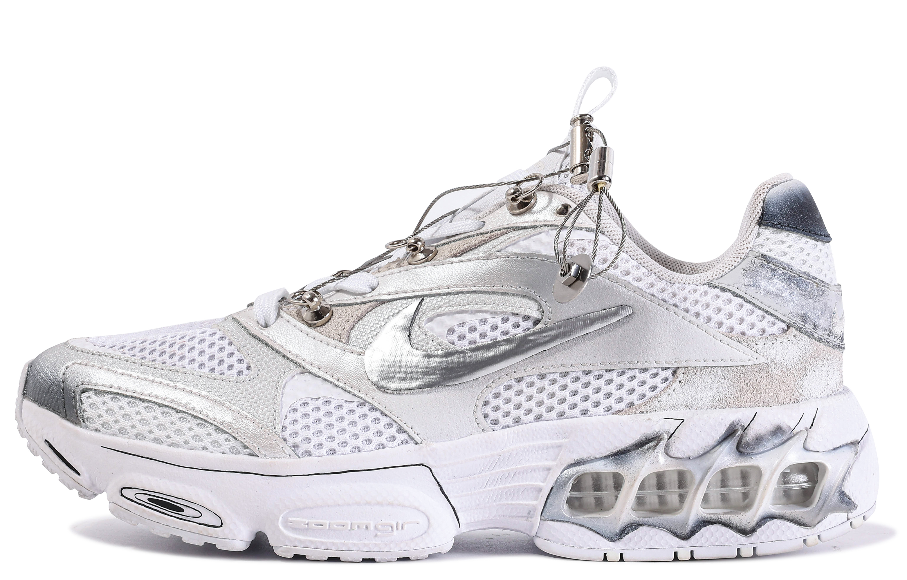 Nike Zoom Air Fire 'Da Vinci Mechanical Silver' CW3876-002-450551