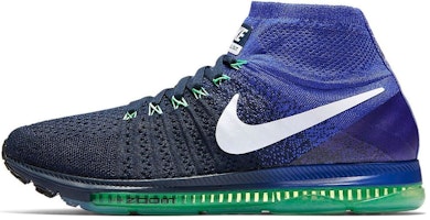 Nike Zoom All Out Flyknit 'College Navy Electro Green' 844134-404 Nike Zoom All Out Flyknit 'College Navy Electro Green' 844134-404