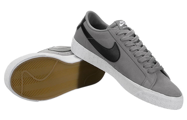 Shop 耐吉 Blazer 低筒 舒適 復古休閒 透氣 板鞋 男款 灰色