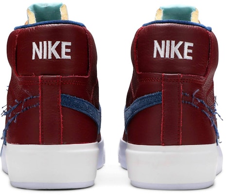 Nike Zoom Blazer Mid Edge SB 'Team Red Navy' Merah Navy DA2189-600 Details for Nike Zoom Blazer Mid Edge SB 'Team Red Navy' Merah Navy DA2189-600