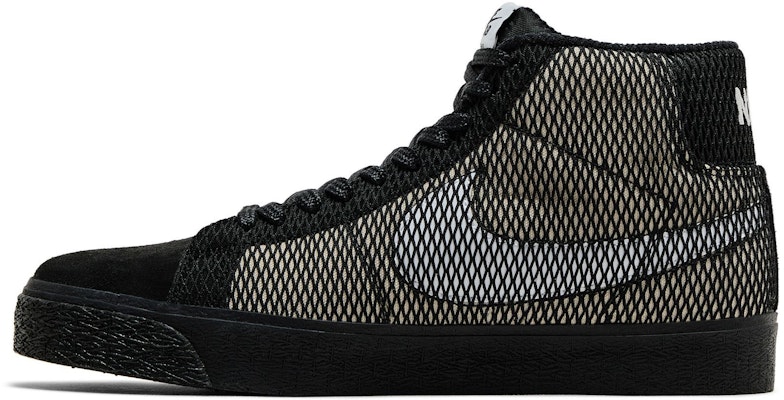Nike Zoom Blazer Mid Premium SB 'Black Netting' FN6038-100 Lookbook Nike Zoom Blazer Mid Premium SB 'Black Netting' FN6038-100