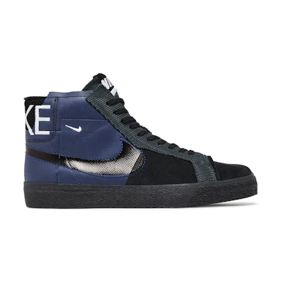 Nike Zoom Blazer Mid PRM SB 'Deconstructed - Midnight Navy Black'