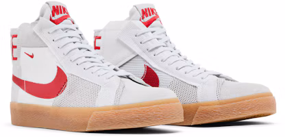 Cheap 耐吉 Zoom Blazer Mid Premium SB 'Deconstructed - 白金 大學紅 黃膠底' FD5113-100