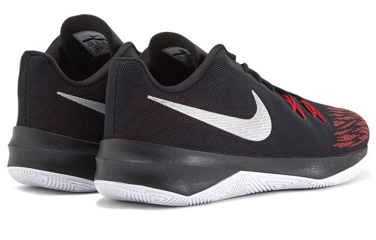Shop Nike Zoom Evidence 2 透氣減震防滑 低筒 復古籃球鞋 男款 黑紅白