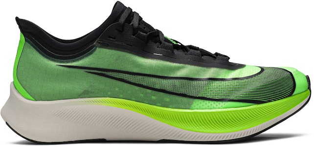 Nike Zoom Fly 3 長距離競速專業 低筒 跑步鞋 男款 黑綠 Buy Nike Zoom Fly 3 長距離競速專業 低筒 跑步鞋 男款 黑綠
