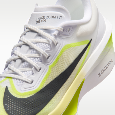 Details for Nike Zoom Fly 6 Road Racing 'White Lemon Venom Lemon Chiffon Anthracite' FN8454-106