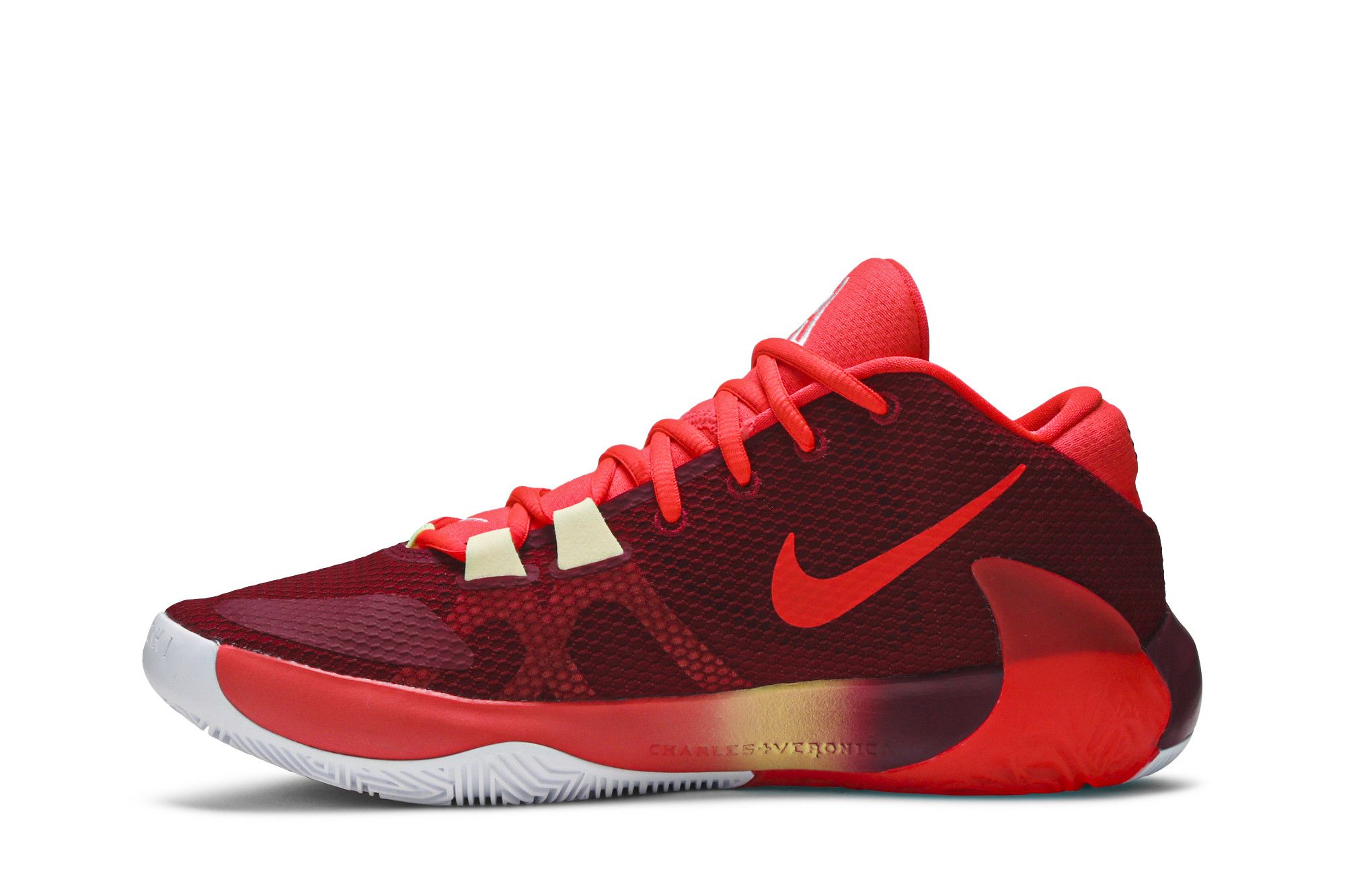 Shop Nike Zoom Freak 1 "All Bros Pt.2" 字母哥 兄弟情 低筒實戰籃球鞋 紅 海外版