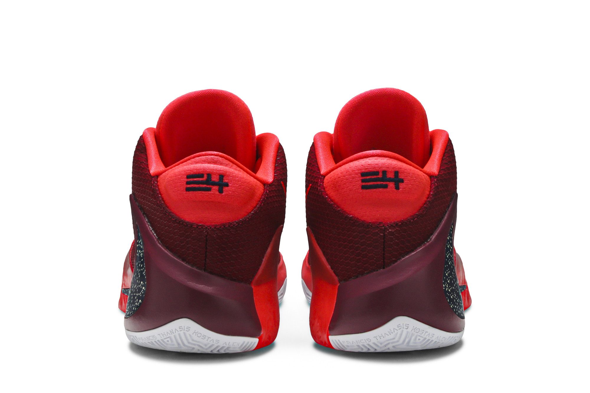 Sizing Nike Zoom Freak 1 "All Bros Pt.2" 字母哥 兄弟情 低筒實戰籃球鞋 紅 海外版