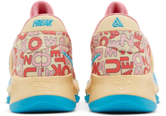 Nike Zoom Freak 4 'Letter Bros - Coral' FB9503-200 Details for Nike Zoom Freak 4 'Letter Bros - Coral' FB9503-200