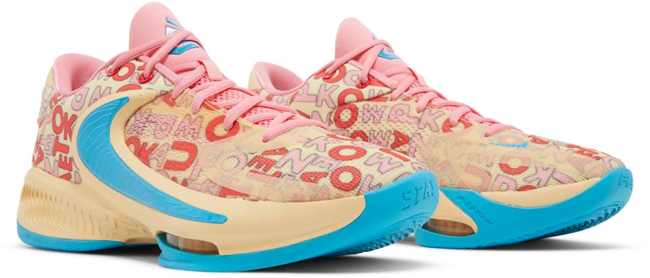 Nike Zoom Freak 4 'Letter Bros - Coral' Sepatu Basket FB9503-200 Cheap Nike Zoom Freak 4 'Letter Bros - Coral' Sepatu Basket FB9503-200
