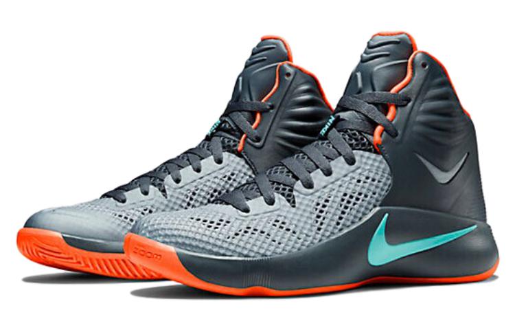 Lookbook Nike Zoom Hyperfuse 耐磨透氣 高筒 復古籃球鞋 男女同款 灰黑