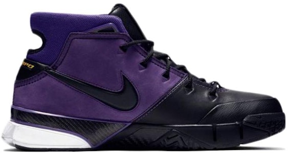 耐吉 Zoom Kobe 1 科比 元年 拼色 中帮 复古篮球鞋 男款 黑紫 Order 耐吉 Zoom Kobe 1 科比 元年 拼色 中帮 复古篮球鞋 男款 黑紫