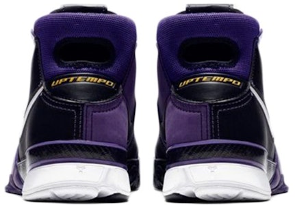 耐吉 Zoom Kobe 1 科比 元年 拼色 中帮 复古篮球鞋 男款 黑紫 Shop 耐吉 Zoom Kobe 1 科比 元年 拼色 中帮 复古篮球鞋 男款 黑紫