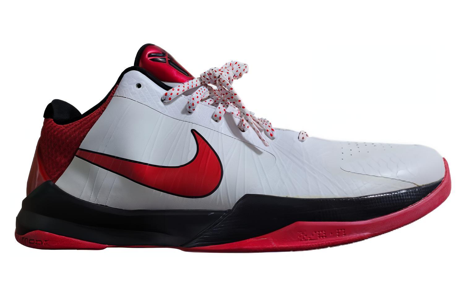 Order Nike Zoom Kobe 5 耐磨透氣 低帮 籃球鞋 男女同款 白紅