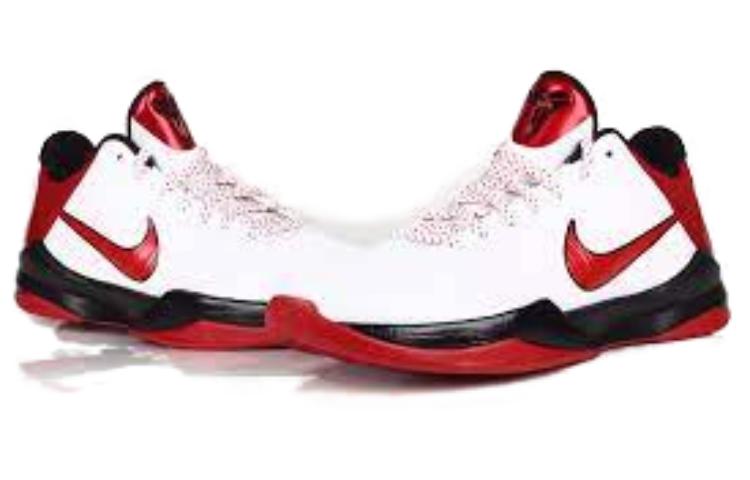 Shop Nike Zoom Kobe 5 耐磨透氣 低帮 籃球鞋 男女同款 白紅