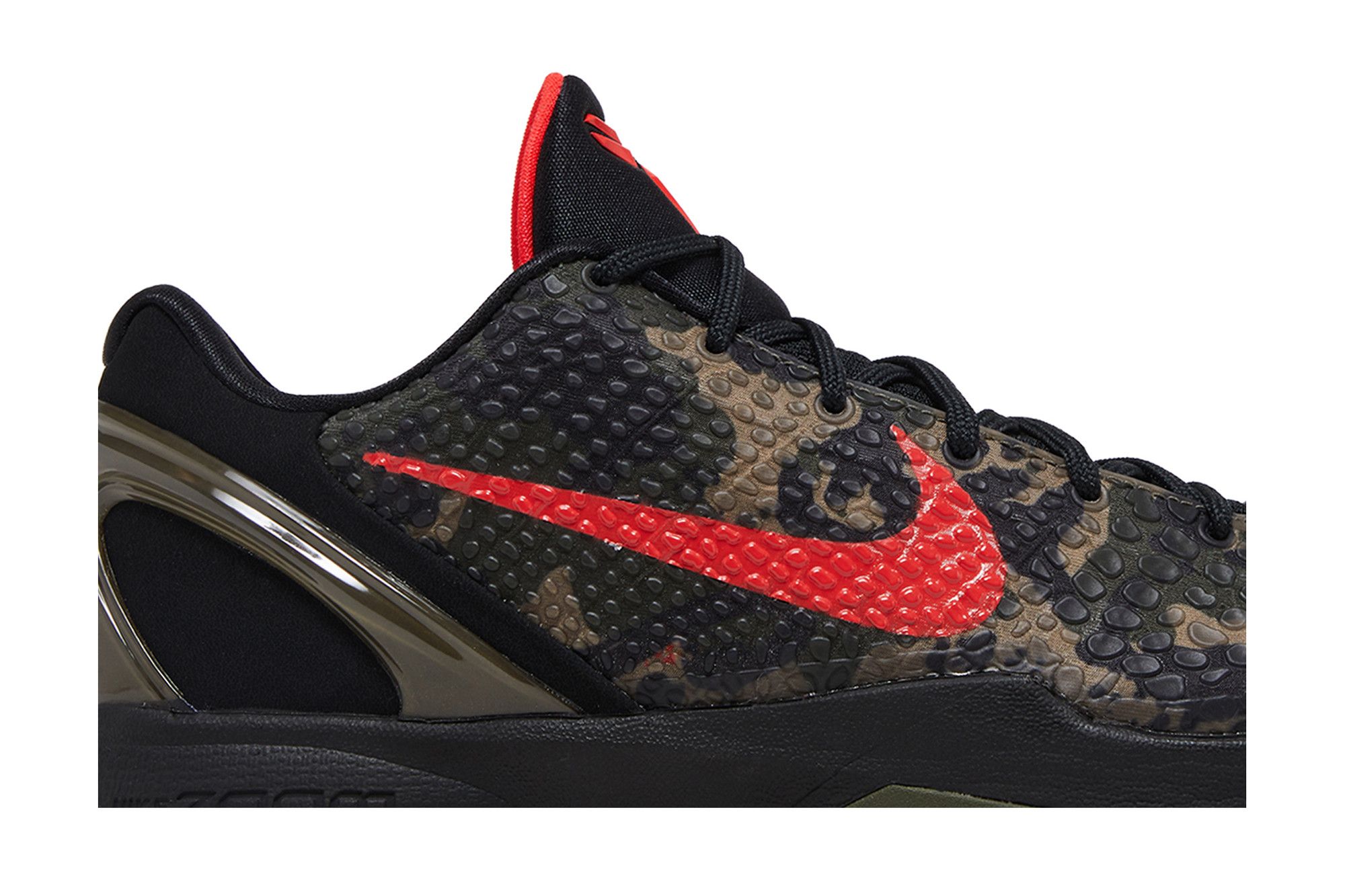 Lookbook 耐吉 Zoom Kobe 6 Protro “意大利迷彩“ 防滑耐磨 低幫 籃球鞋 男款 黑紅