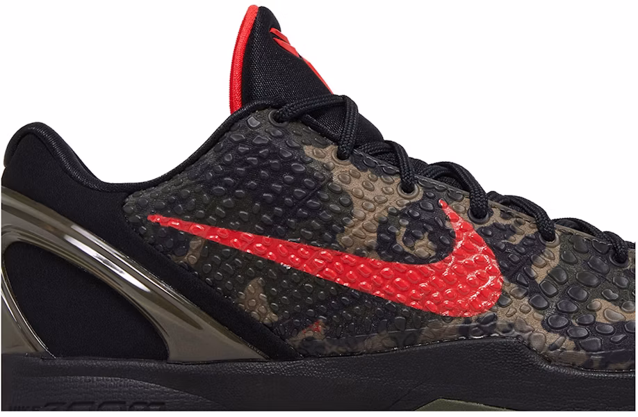 耐吉 Zoom Kobe 6 Protro “意大利迷彩“ 防滑耐磨 低幫 籃球鞋 男款 黑紅 Lookbook 耐吉 Zoom Kobe 6 Protro “意大利迷彩“ 防滑耐磨 低幫 籃球鞋 男款 黑紅