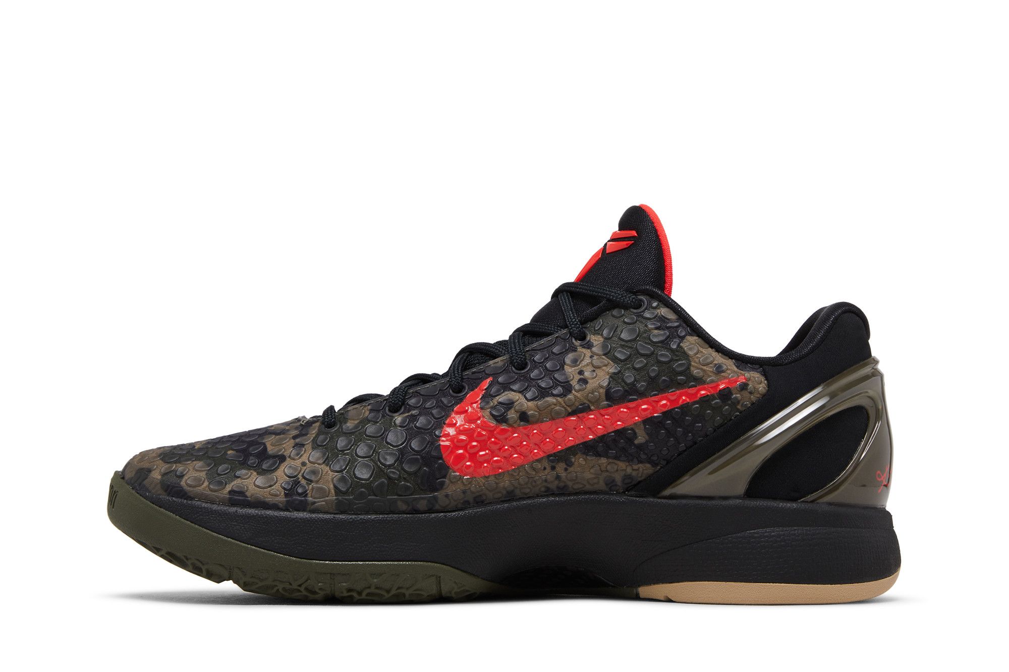 Shop 耐吉 Zoom Kobe 6 Protro “意大利迷彩“ 防滑耐磨 低幫 籃球鞋 男款 黑紅