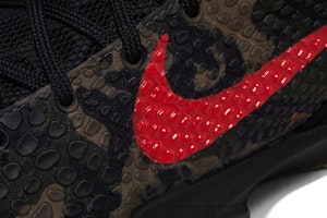 耐吉 Zoom Kobe 6 Protro “意大利迷彩“ 防滑耐磨 低幫 籃球鞋 男款 黑紅 1