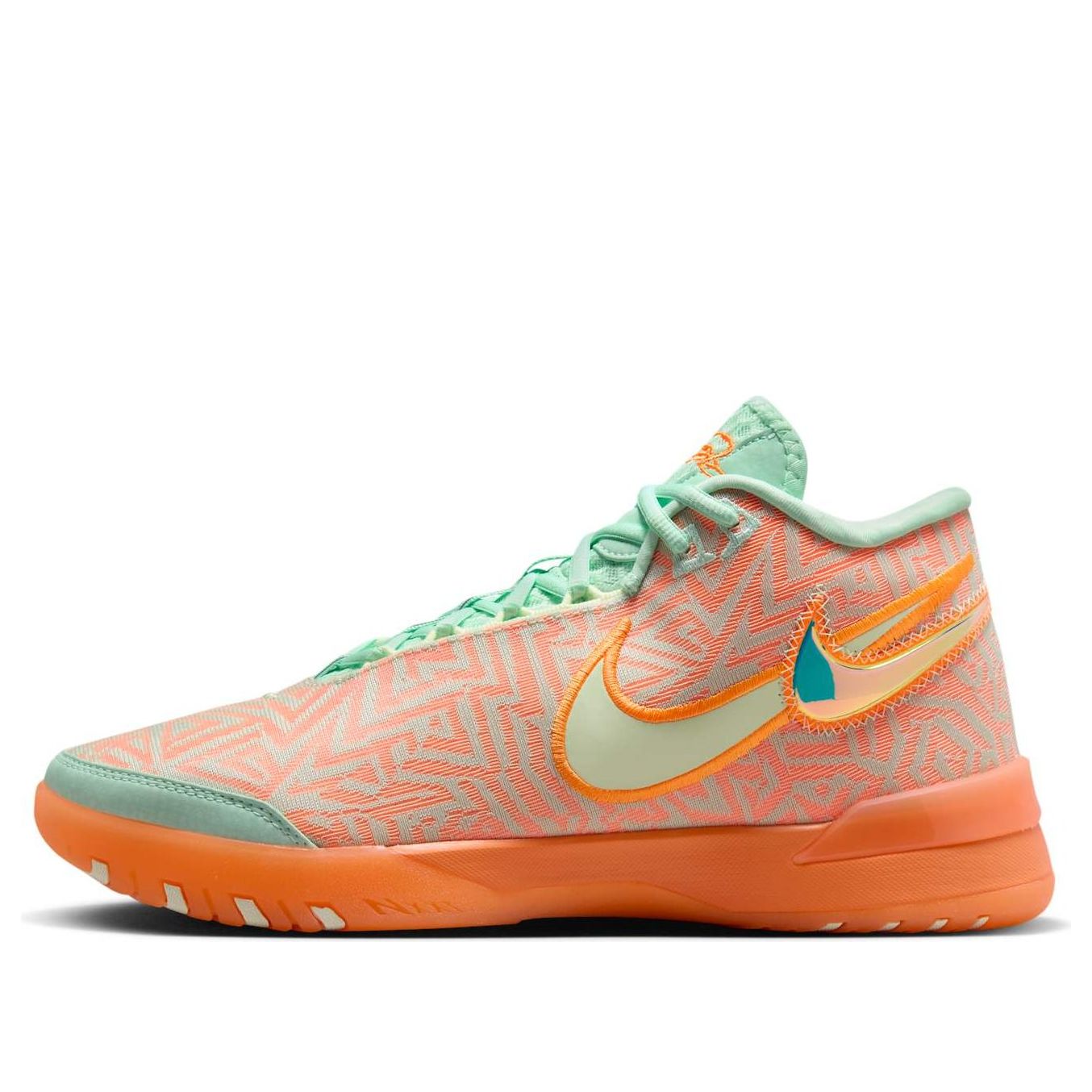 Buy Nike LeBron NXXT Genisus 薄荷綠泡 亮黃 超翠玉亮 橘扣籃球鞋 HF0712-301