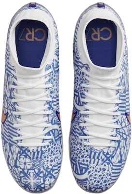 耐克Zoom Mercurial Superfly 9 Academy CR7 MG蓝白'白色'足球鞋 DQ5308-182 Shop 耐克Zoom Mercurial Superfly 9 Academy CR7 MG蓝白'白色'足球鞋 DQ5308-182